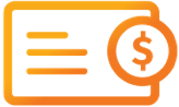 Savings card icon.