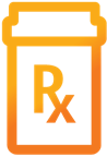 Prescription bottle icon.