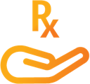 Hand and Rx symbol