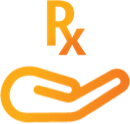 Hand and Rx symbol